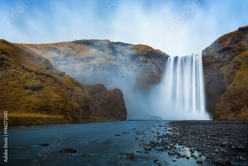 Iceland skogafoss waterfall