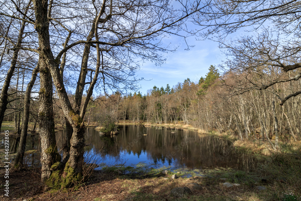 Taarntjernet, a small lake in Jomfruland National Park, Kragero, Norway Taarntjernet, a small lake in Jomfruland National Park, Kragero, Norway