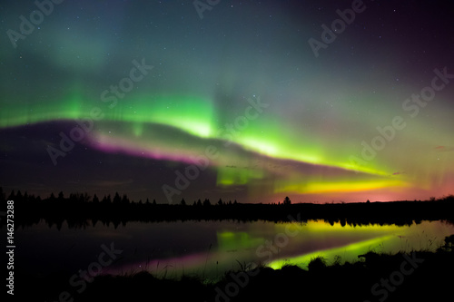 Colorful aurora