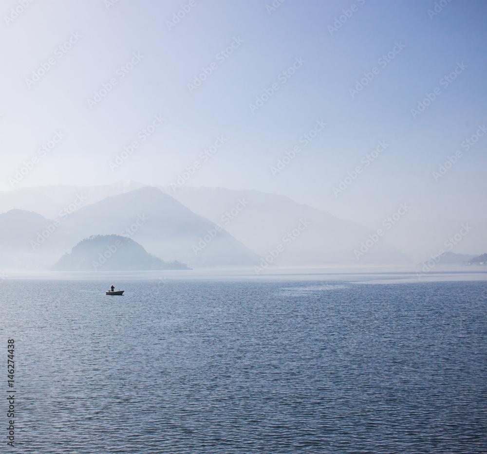 Lake Como in the morning