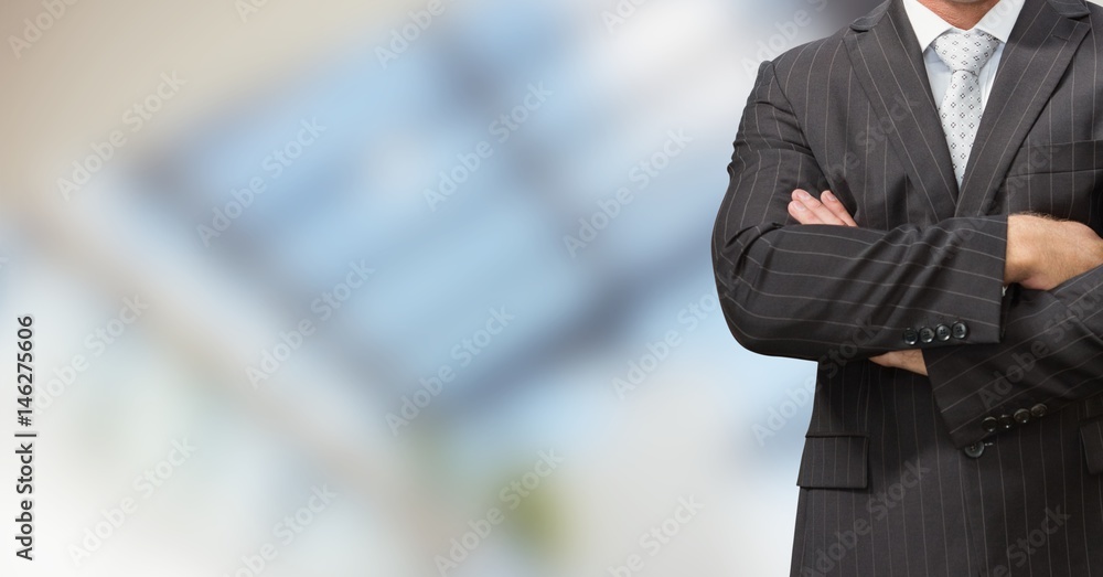 Composite image of businessman waiting Composite image of businessman waiting