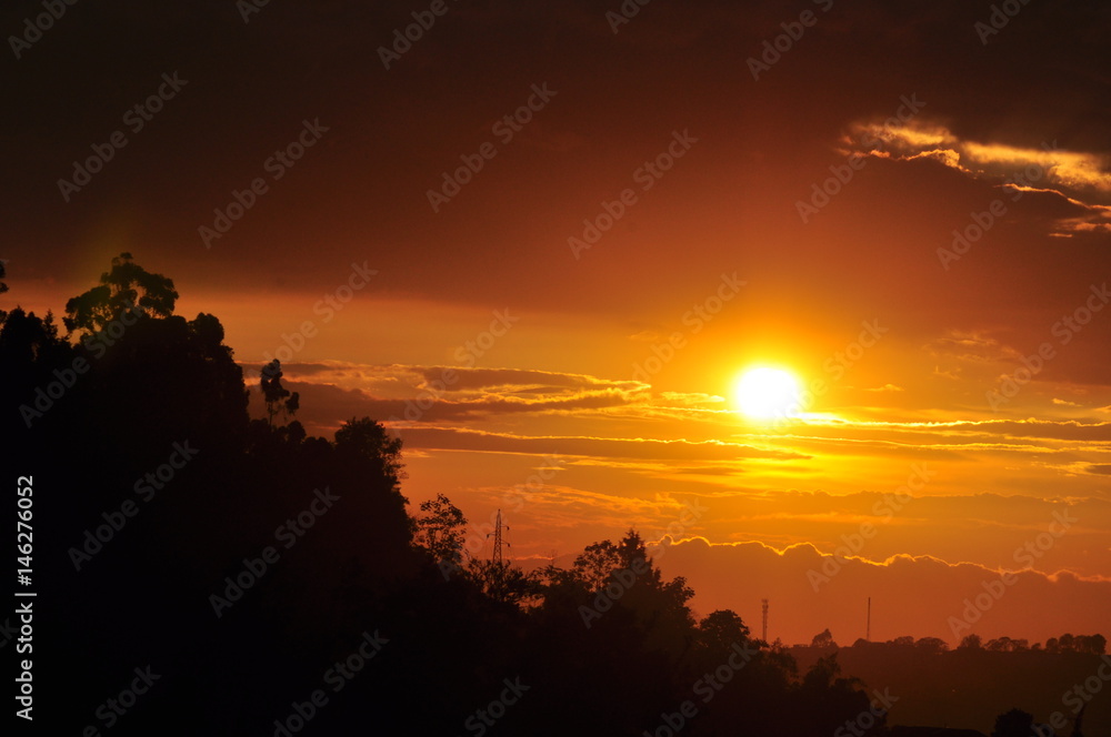 Fototapeta premium atardecer