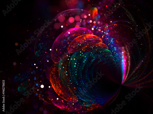  Shine Sequins Background with Bokeh Effect   - Fractal Art 