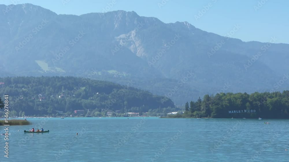 Lake and forest landscapes form the top, Faaker See in Carinthia, Austria - 1 Lake and forest landscapes form the top, Faaker See in Carinthia, Austria - 1