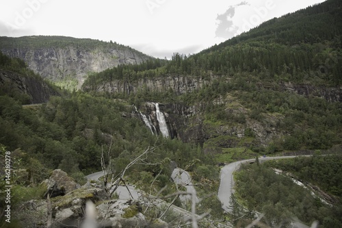 Norwegen, Skjrvsfossen ,Wasserfall