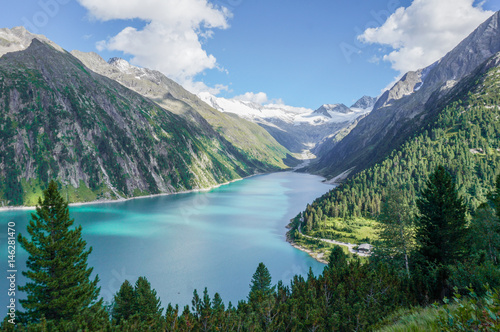 Glacial lake and valley