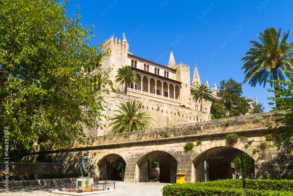 Aludaina Palace in Palma, Mallorca, Spain.