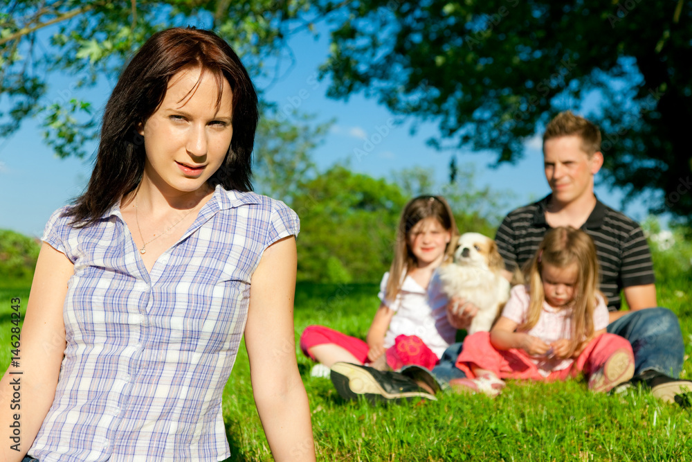Fototapeta premium Family In The Park