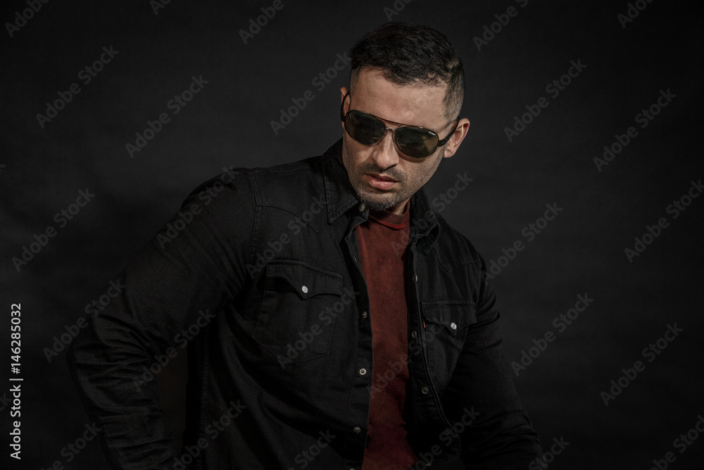 Good looking Male model in Studio Good looking Male model in Studio