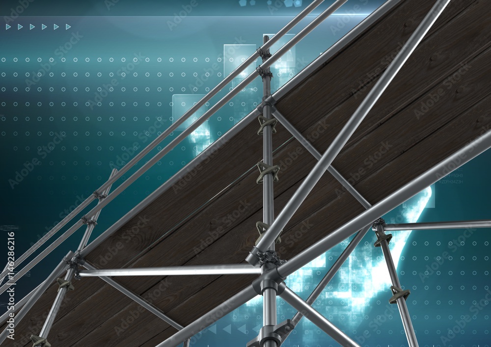 Digital interface with 3D Scaffolding Digital interface with 3D Scaffolding
