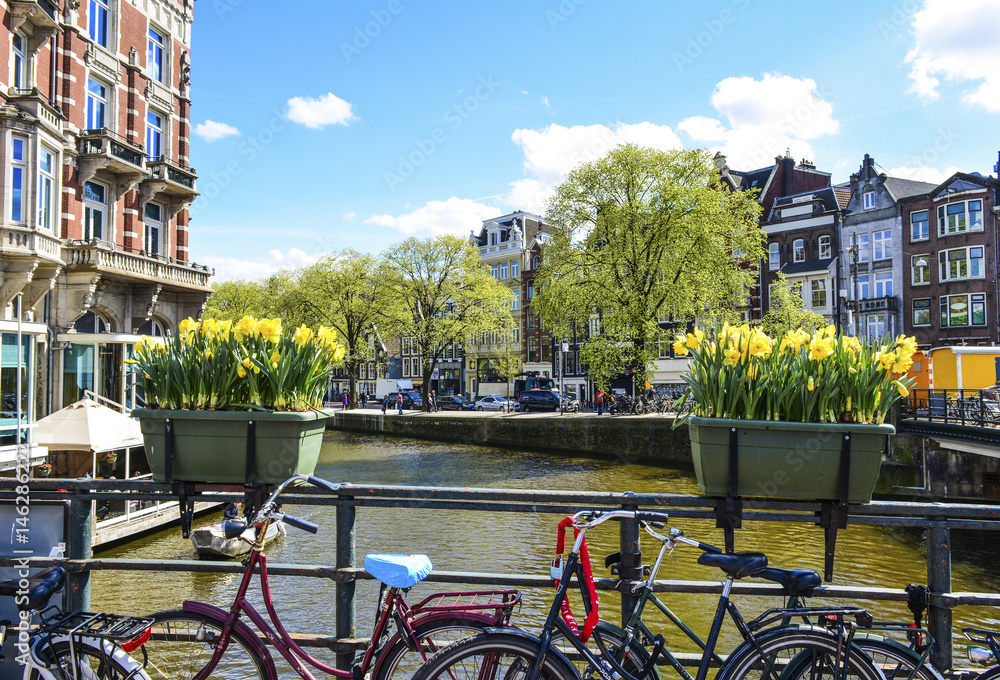 Spring time in Amsterdam, Netherlands