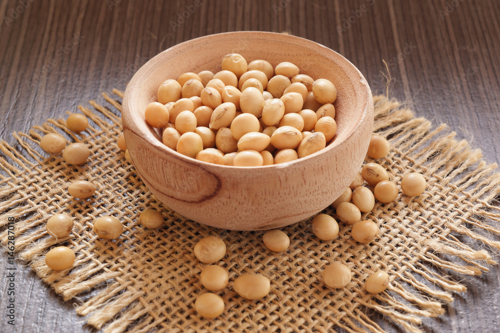Soya beans on cup