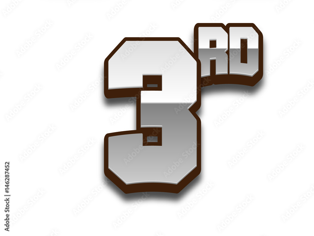 3th celebration event number for poster or invitation
3th celebration event number for poster or invitation