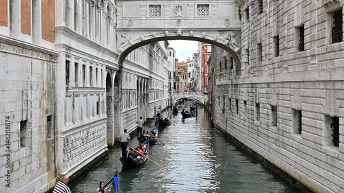 Boats on the canals of  Venice, Italy - 3