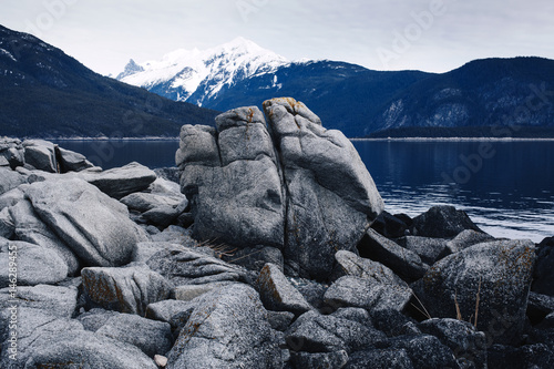 Exposed Boulder at Low Tide, Lutak Inlet, Alaska photo