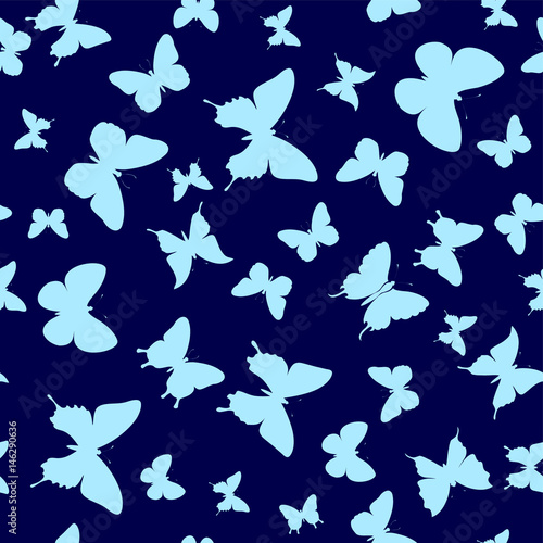blue butterfly background © SS1001