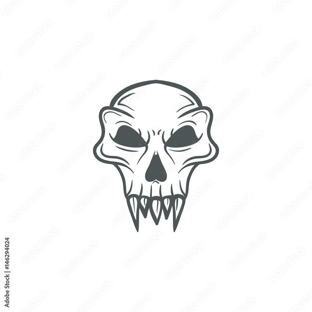 Skull vector