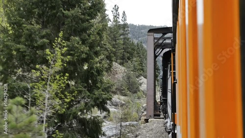 Historic Steam train approaching Colorado