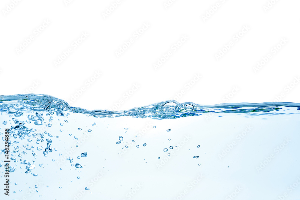 Clear water waves. Water wave isolated on white background Clear water waves. Water wave isolated on white background