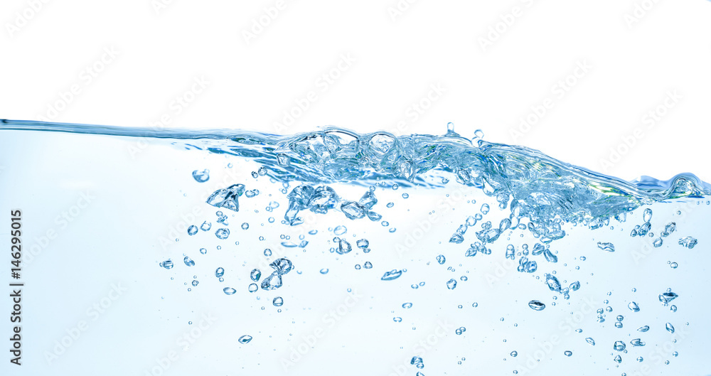 Clear water waves. Water wave isolated on white background Clear water waves. Water wave isolated on white background