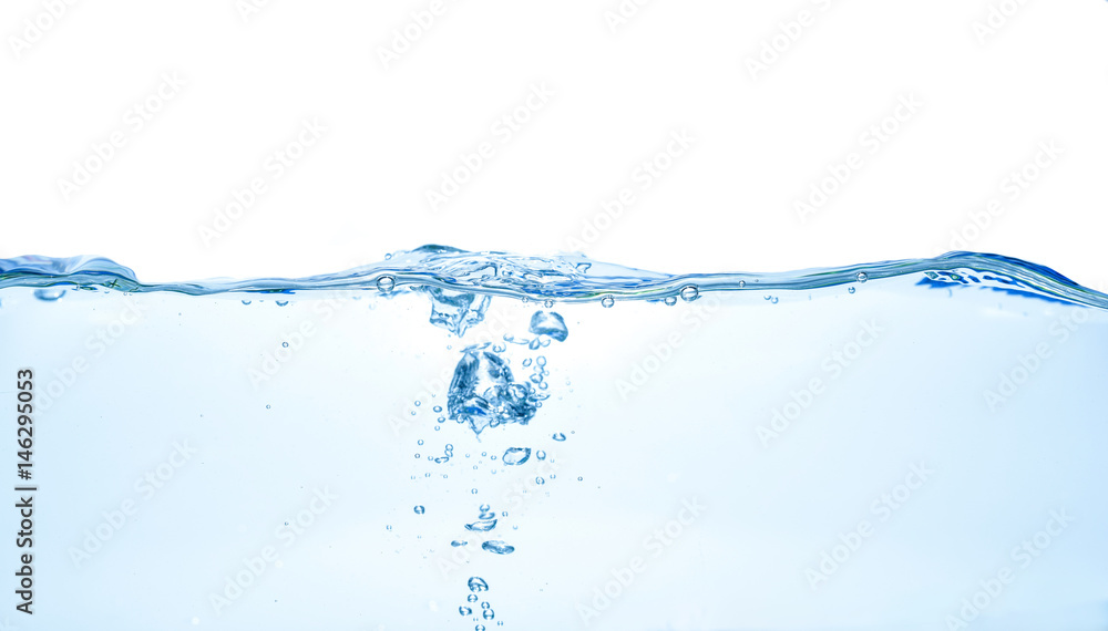 Clear water waves. Water wave isolated on white background Clear water waves. Water wave isolated on white background
