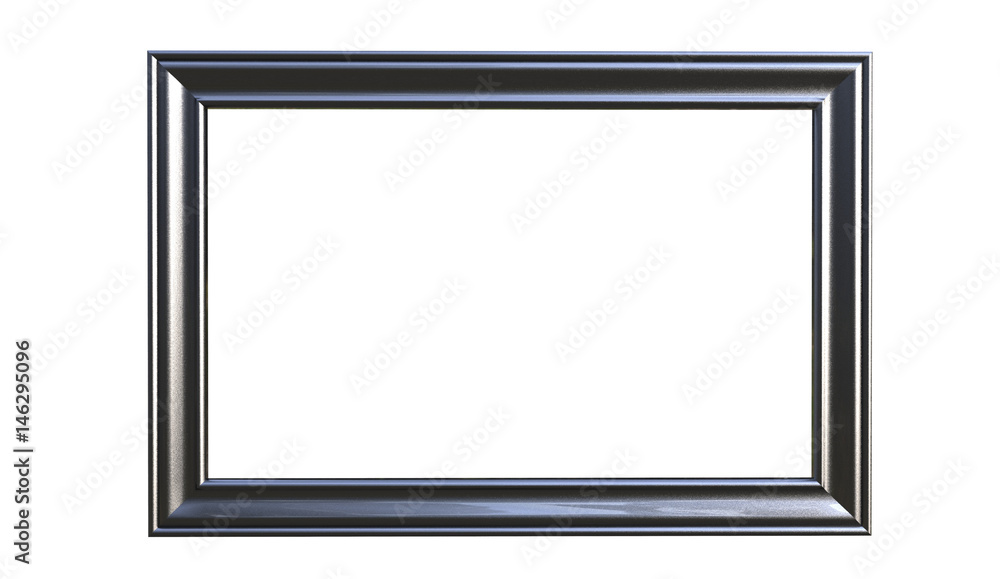 3d rendering of modern isolated hanging black color photo frame on a white background 3d rendering of modern isolated hanging black color photo frame on a white background