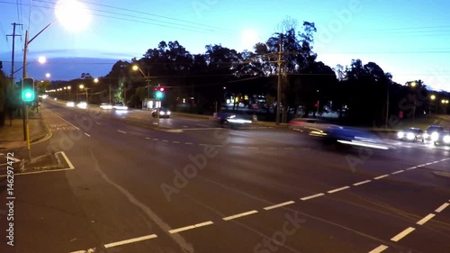Traffic  time lapse on the roads of Sydney, Australia - 2