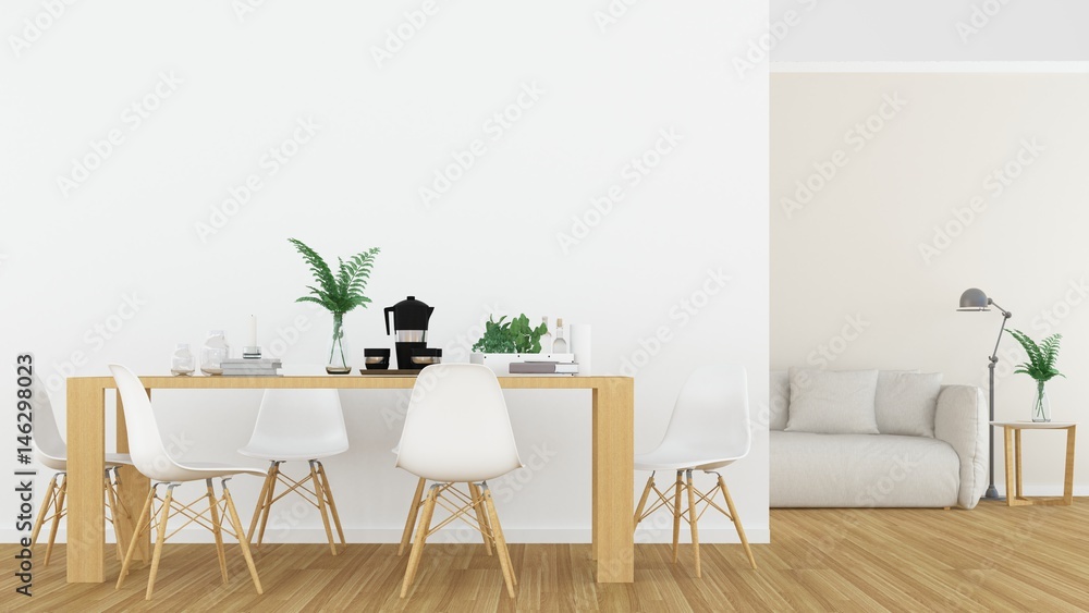 Relax space in hotel - 3D rendering Relax space in hotel - 3D rendering