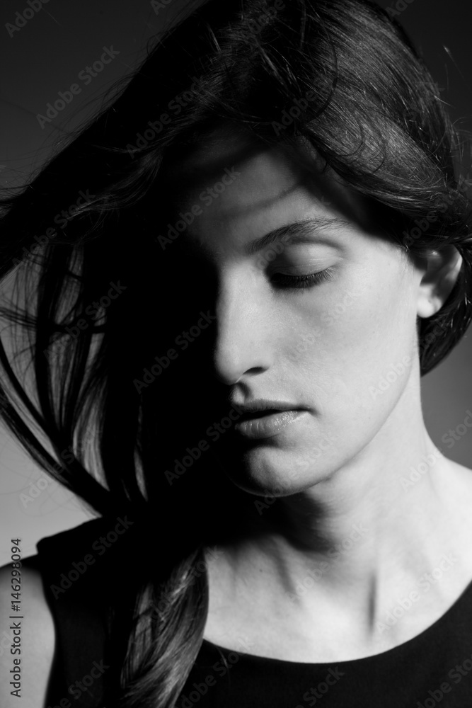 Portrait of sensual woman