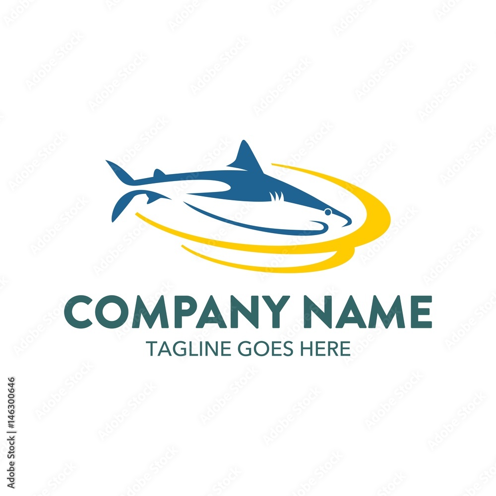 Fototapeta premium Shark Logo Template