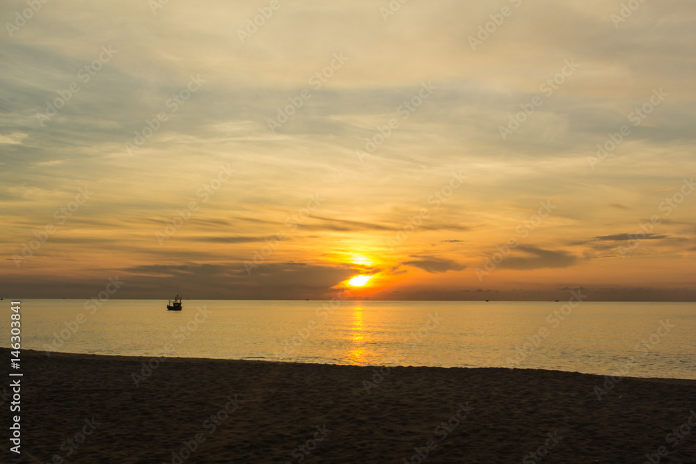 Sun rise Beaches Ban Krut Prachuap Khiri Khan, Thailand