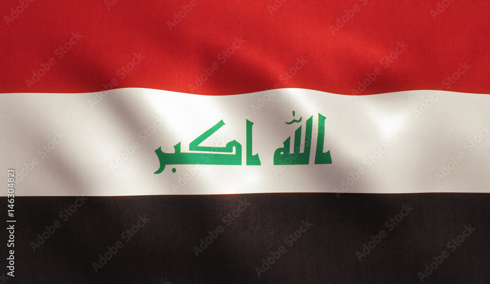 Naklejka premium Iraq Flag