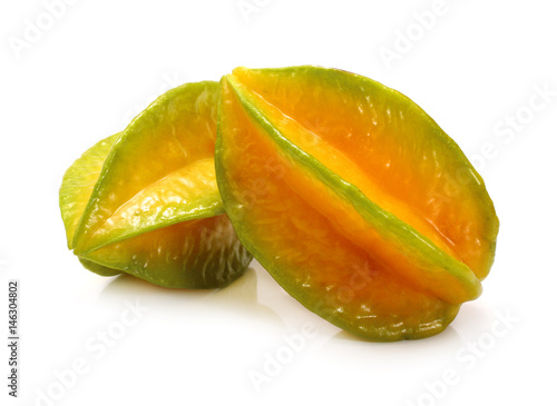 Star apple on white background