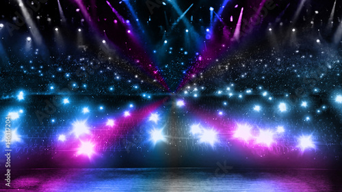 concert light with purple flare photo