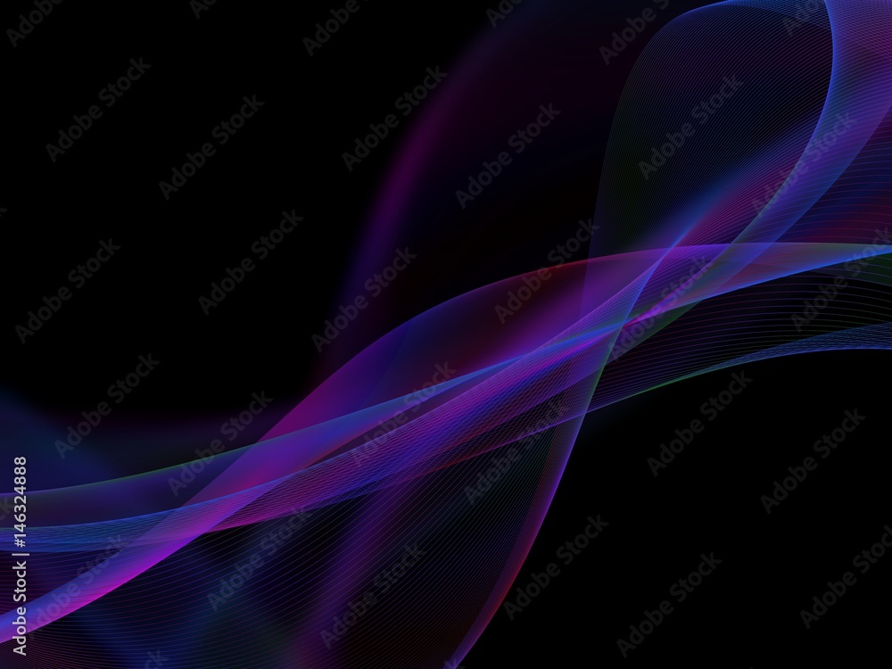 Fototapeta premium Abstract colorful wave background