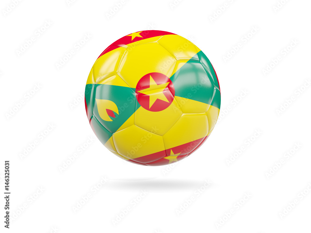 Football with flag of grenada Football with flag of grenada