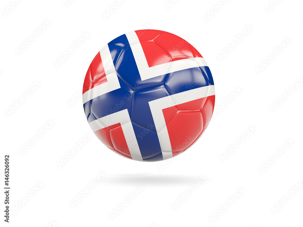 Football with flag of norway Football with flag of norway