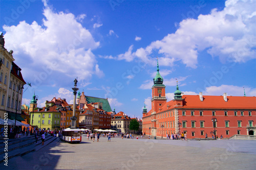 Square in Warsaw Poland