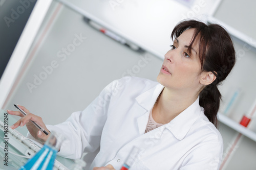 portrait of chemist working in the lab