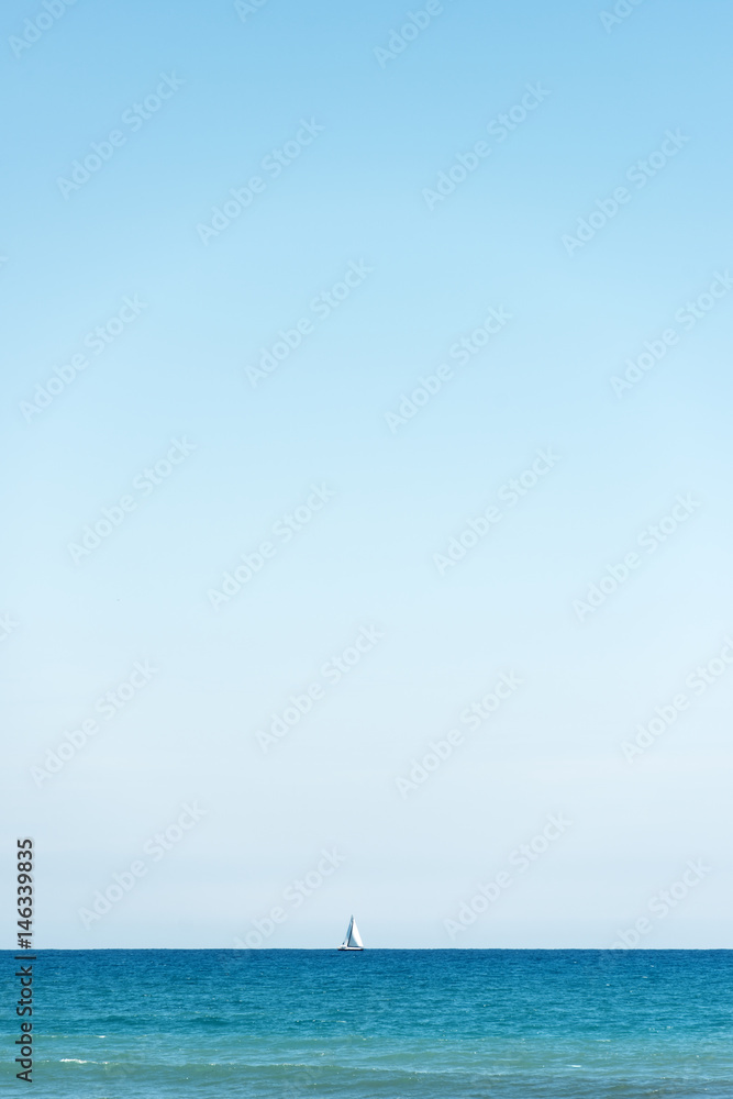 Fototapeta premium Yacht in the sea