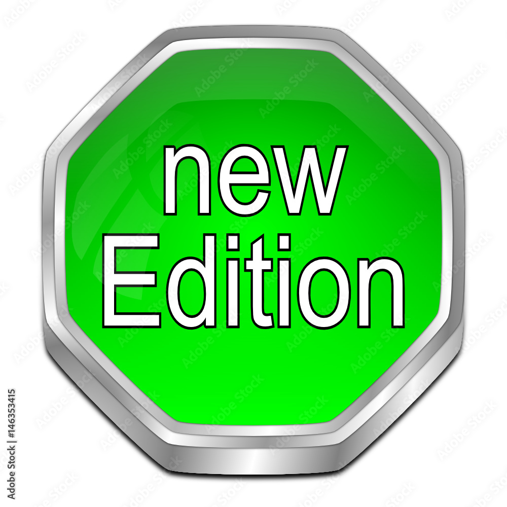 New Edition Button - 3D illustration New Edition Button - 3D illustration