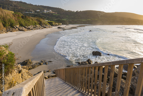 Caion beach (La Coruna, Spain). photo