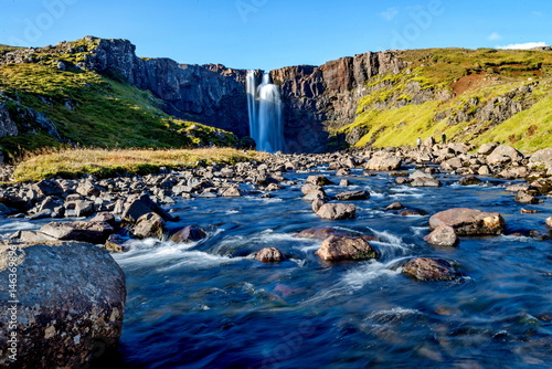 Gufufoss waterfall in Iceland