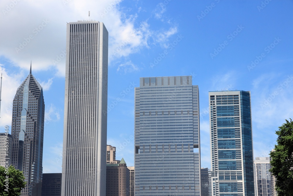 Fototapeta premium Chicago office buildings