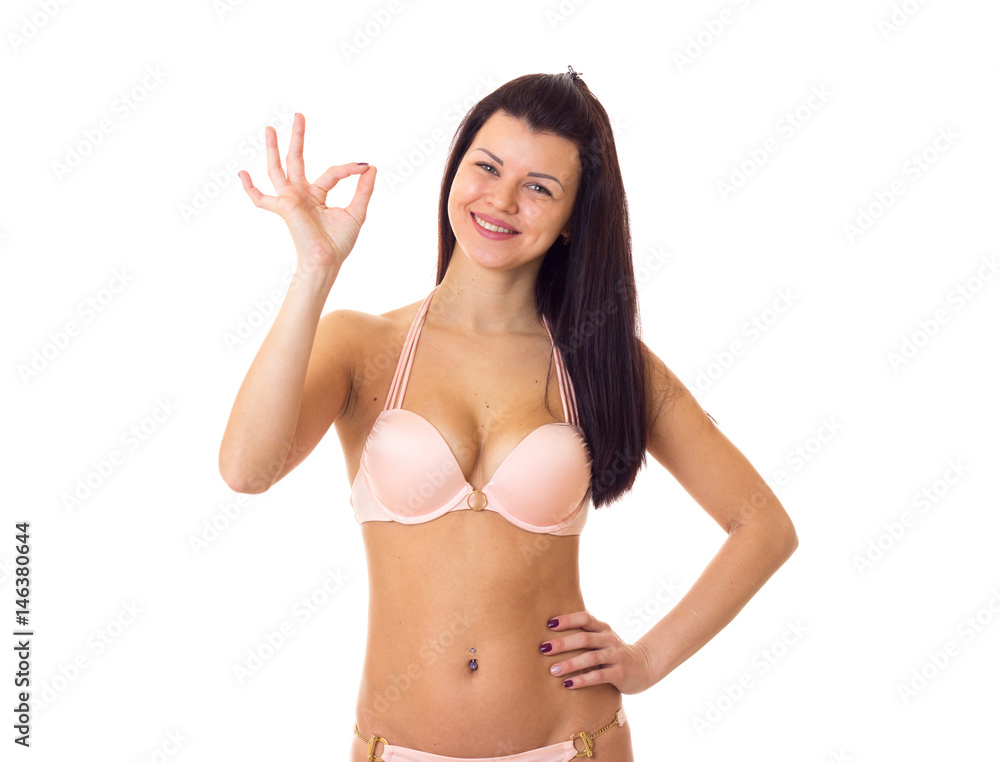 Woman in swimming suit