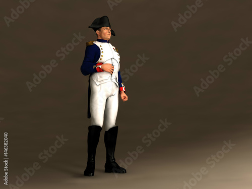 Quadro em tela Ilustración de Napoleón Bonaparte