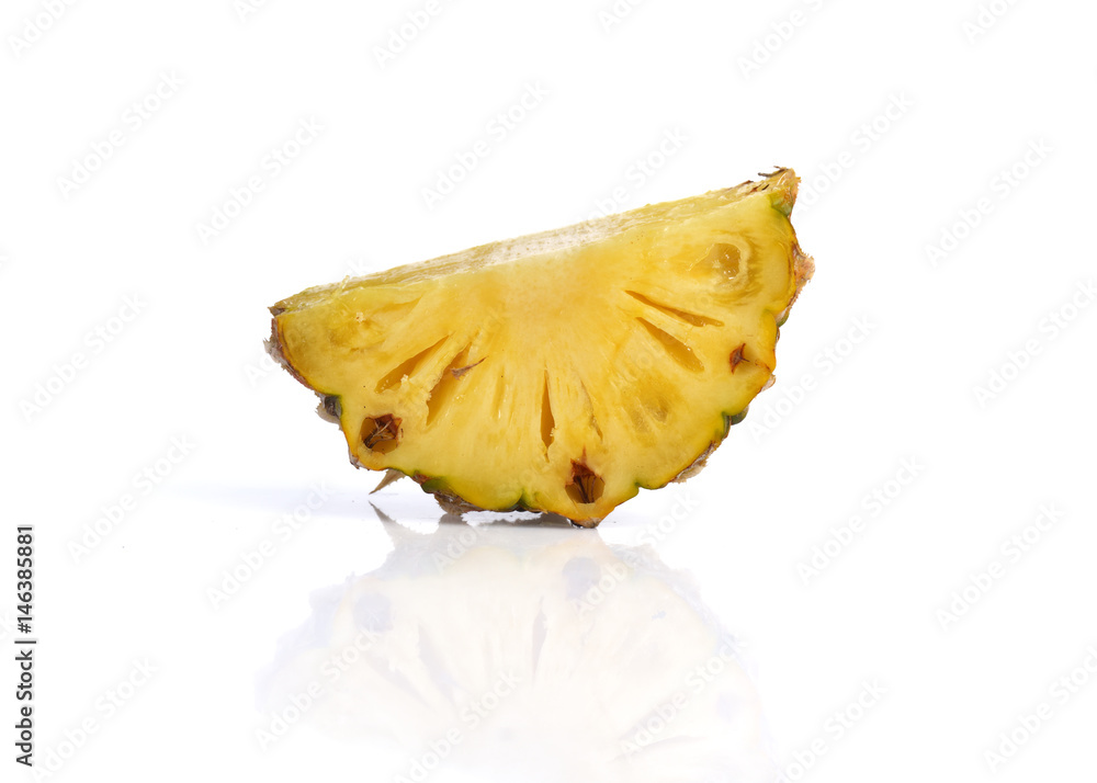Fresh pineapple isolated on white background 