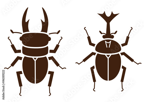 クワガタムシ　カブトムシ