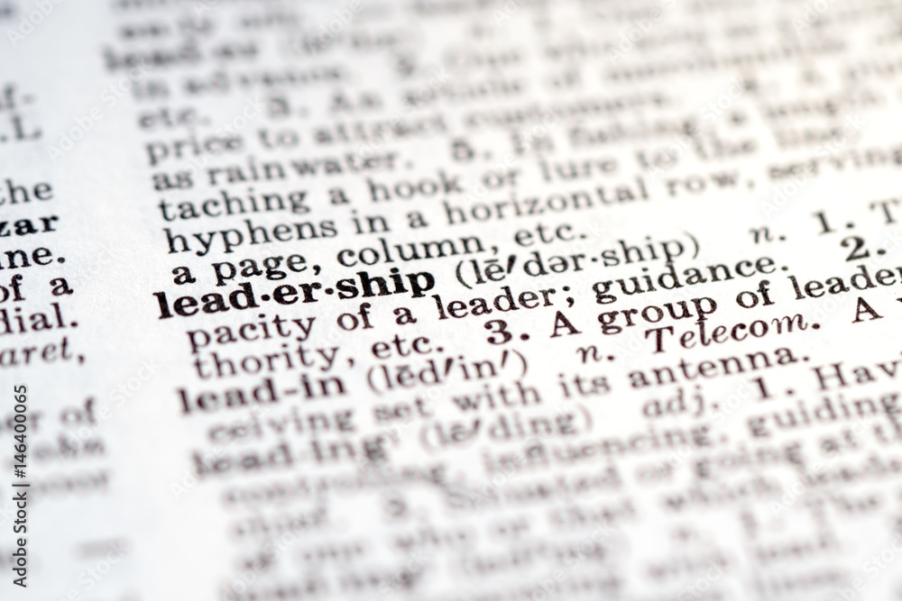 Definition of word leadership in dictionary Definition of word leadership in dictionary