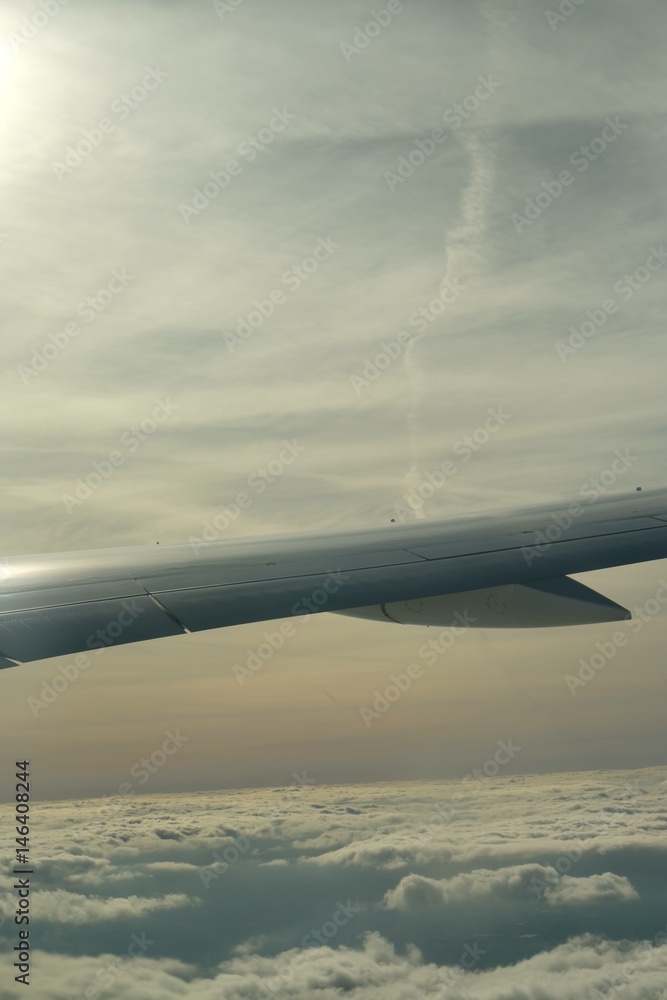 Obraz premium Flying over the clouds